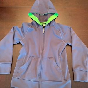 Boys Adidas polyester full zip hoodie